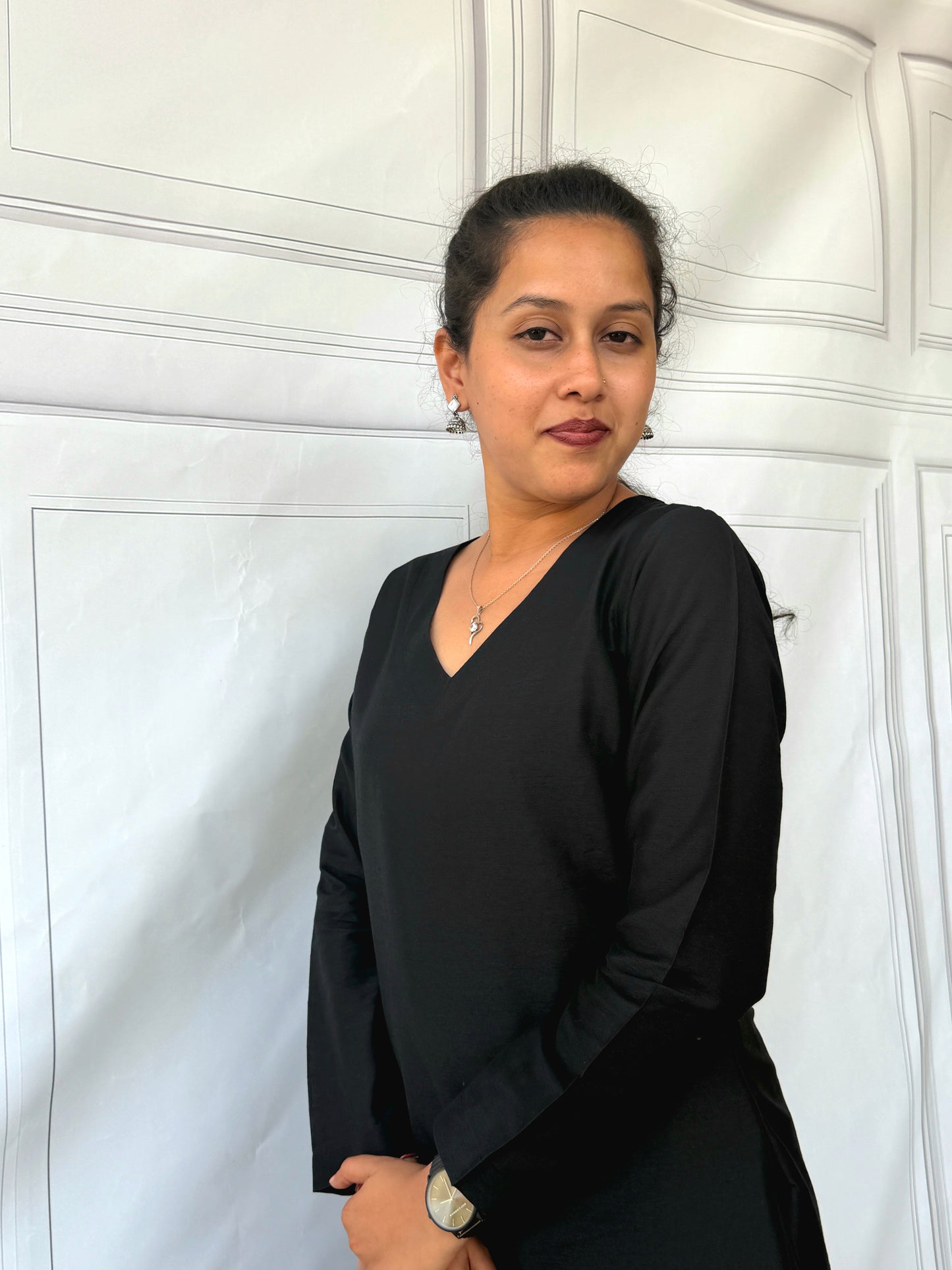 Black - Premium Silk Cotton Kurta and Pant Set