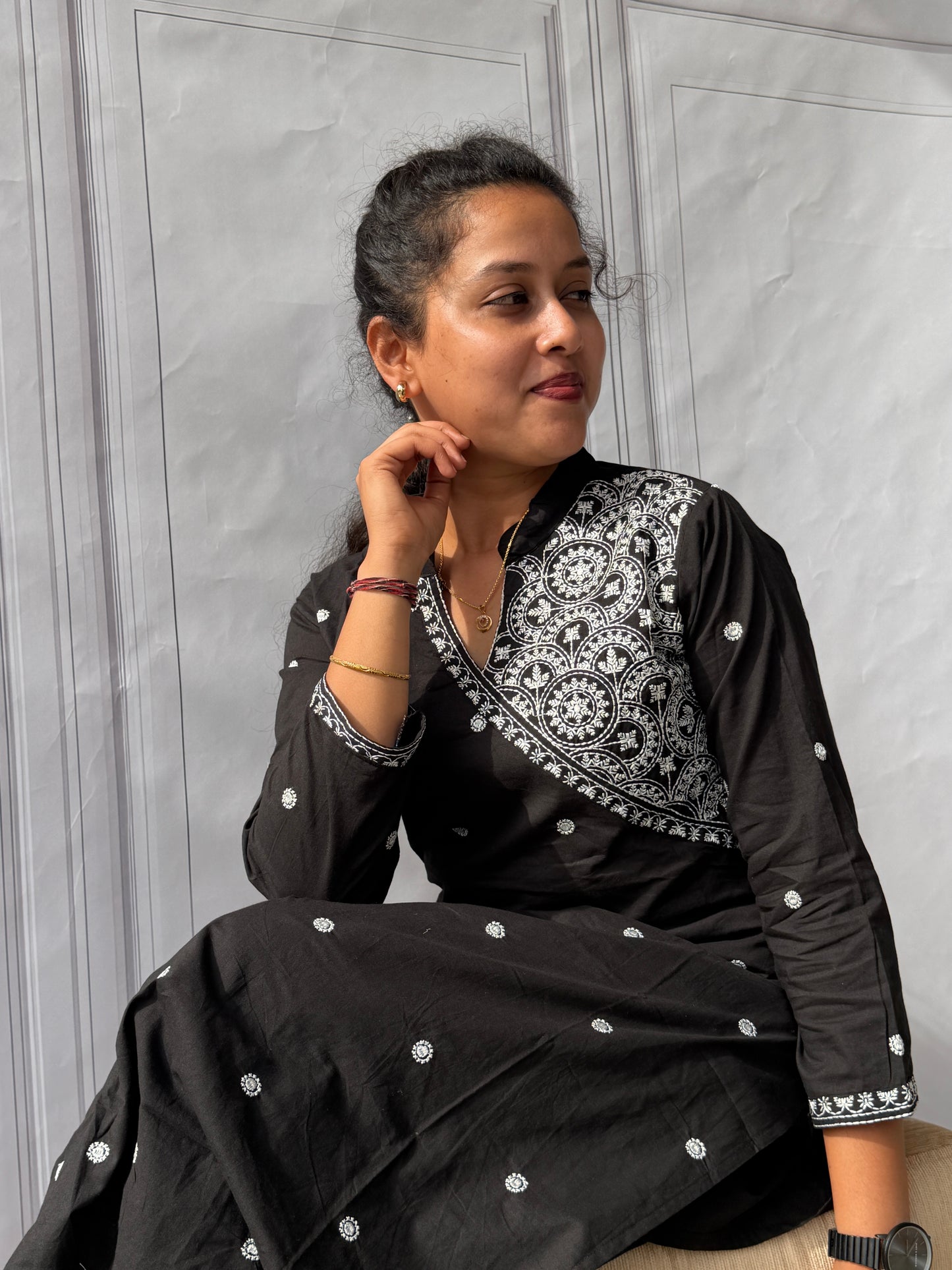Midnight Noor Cotton Kurta Pant Set