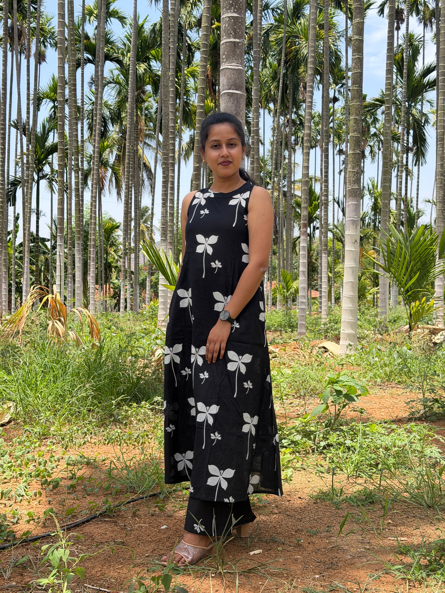 Midnight Black Clover Cotton Co-ord Set