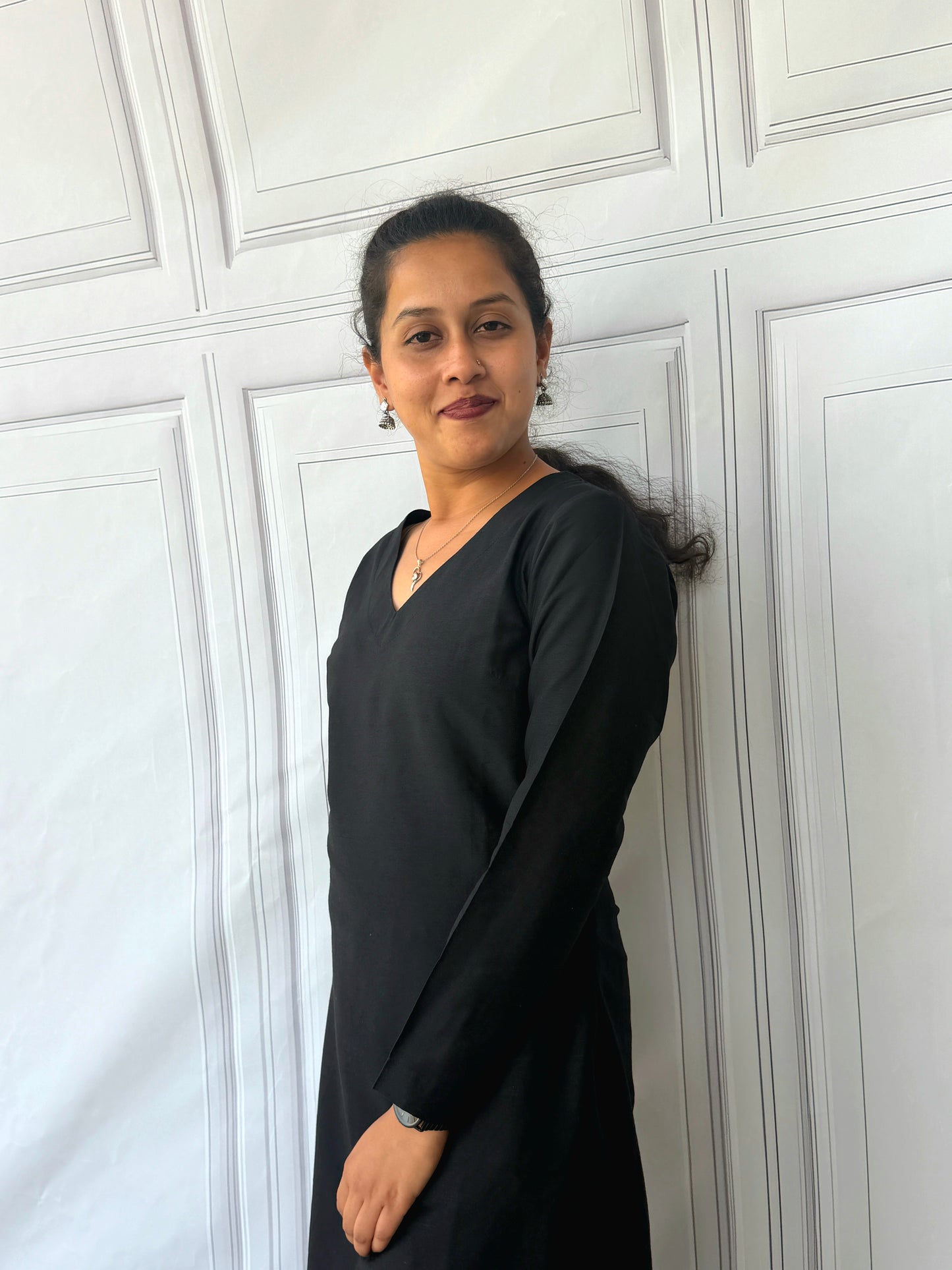 Black - Premium Silk Cotton Kurta and Pant Set